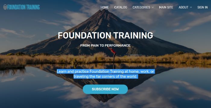 Foundation Training online